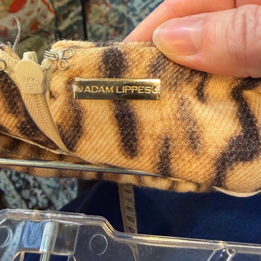 Adam Lippes Leopard Print Wool silk lined Layered Mini Skirt Size 2 Retail $400+ - Picture 4 of 7